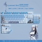 Mahjong / CS GO / EVA / GUMDAM 104+18 Clear PC+PBT Dye-subbed Pudding Jelly Keycaps Set MDA Profile Mechanical Keyboard